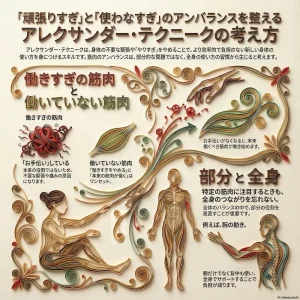 「頑張りすぎ」と「使わなすぎ」のアンバランスを整えるアレクサンダー・テクニークの考え方