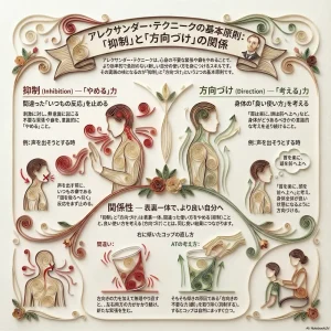 アレクサンダー・テクニークの基本原則：「抑制」と「方向づけ」の関係