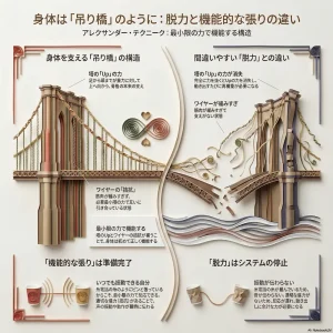 身体は「吊り橋」のように：脱力と機能的な張りの違い
