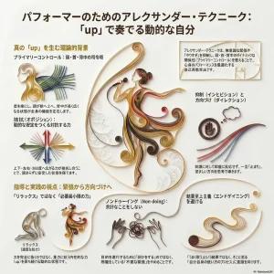 パフォーマーのためのアレクサンダー・テクニーク：「up」で奏でる動的な自分