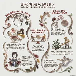 身体の「思い込み」を解き放つ：日常の動作で見つける、自分を休ませるヒント